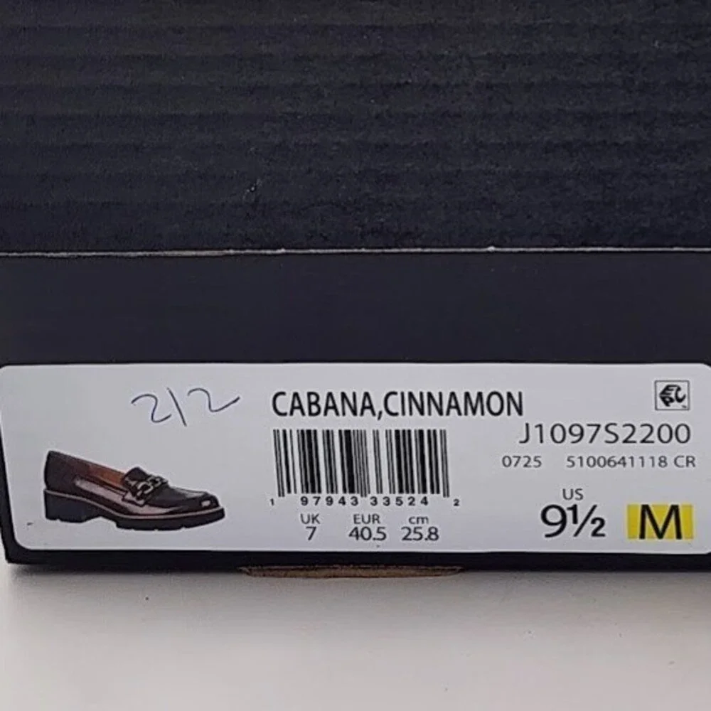 NEW Naturalizer Cabana Cinnamon Patent Chain Loafers Women's Size 9.5M Shoes